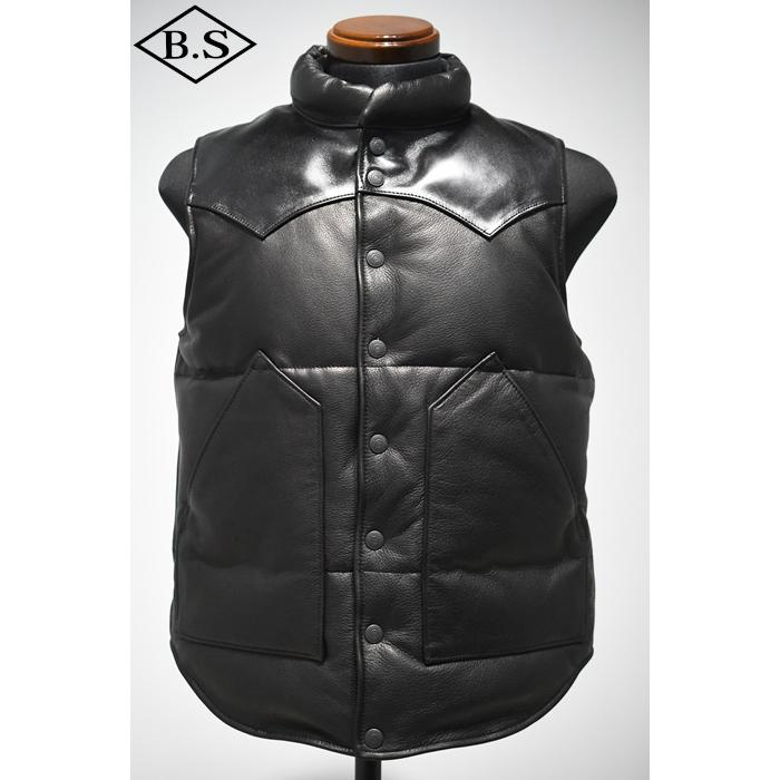 Ｙ'2 ｌEATHEＲ　SV-03／ステア オイル リバーシブル ベスト（クロ） Y'2 lEATHER SV-03／ステア オイル リバーシブル ベスト（クロ