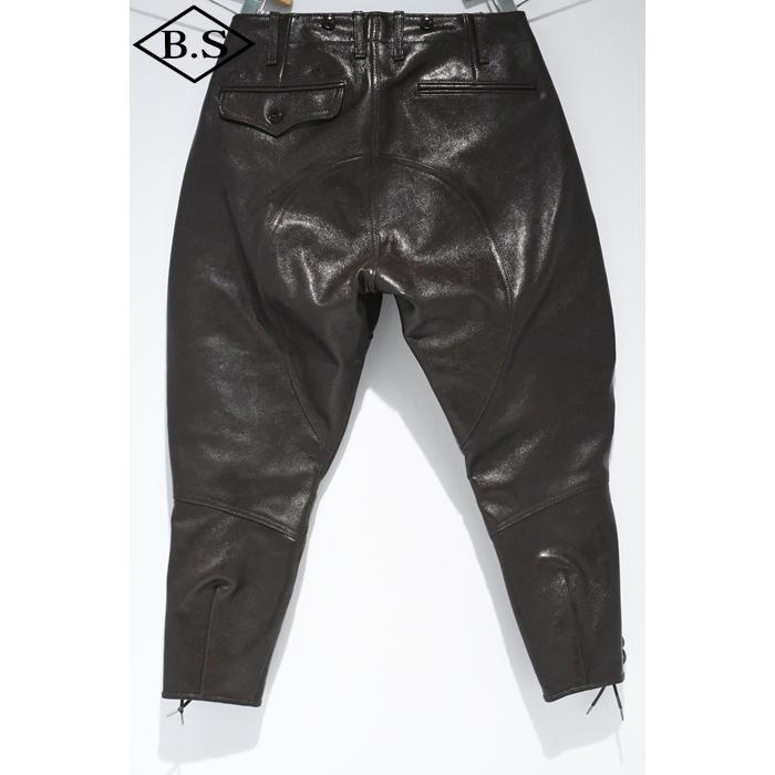 ワイツーレザー Y’2 LEATHER レザーパンツ YK-08-G GOAT SKIN 40'S JODHPURS PANTS 山羊皮 BROWNの画像