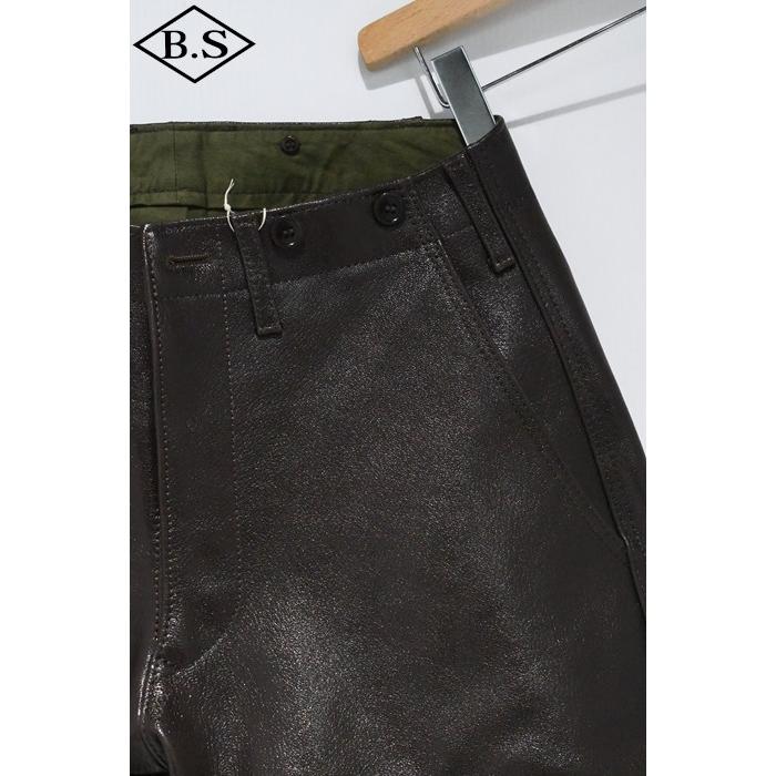 ワイツーレザー Y’2 LEATHER レザーパンツ YK-08-G GOAT SKIN 40'S JODHPURS PANTS 山羊皮 BROWNの画像