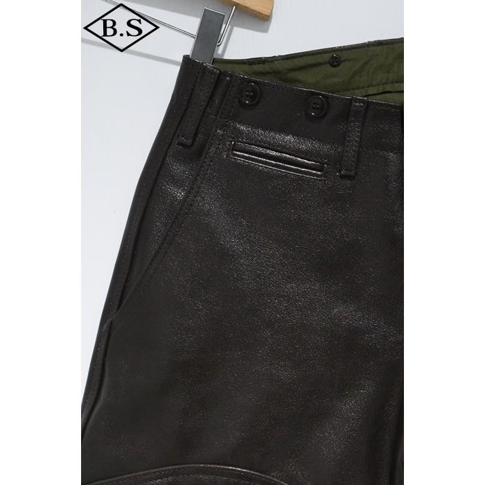 ワイツーレザー Y’2 LEATHER レザーパンツ YK-08-G GOAT SKIN 40'S JODHPURS PANTS 山羊皮 BROWNの画像