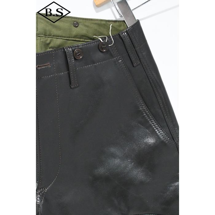 ワイツーレザー Y’2 LEATHER レザーパンツ YK-08-P VINTAGE HORSE LIGHT 40'S JODHPURS PANTS 馬革 BLACKの画像