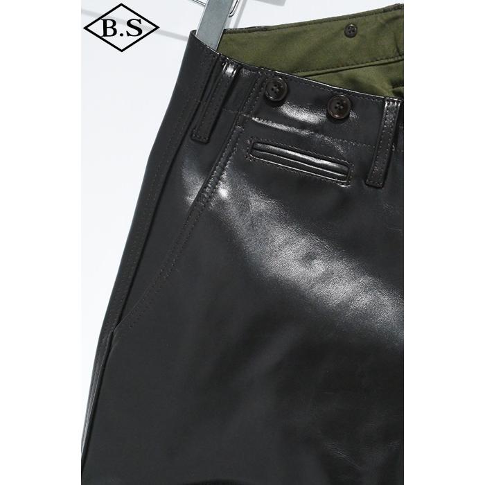 ワイツーレザー Y’2 LEATHER レザーパンツ YK-08-P VINTAGE HORSE LIGHT 40'S JODHPURS PANTS 馬革 BLACK 大きいサイズ36の画像