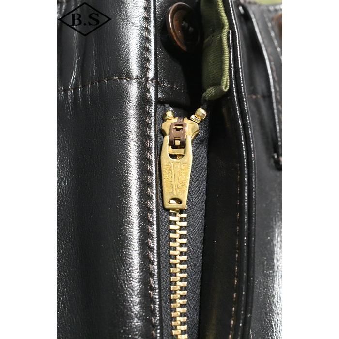 ワイツーレザー Y’2 LEATHER レザーパンツ YK-08-P VINTAGE HORSE LIGHT 40'S JODHPURS PANTS 馬革 BLACK 大きいサイズ36の画像