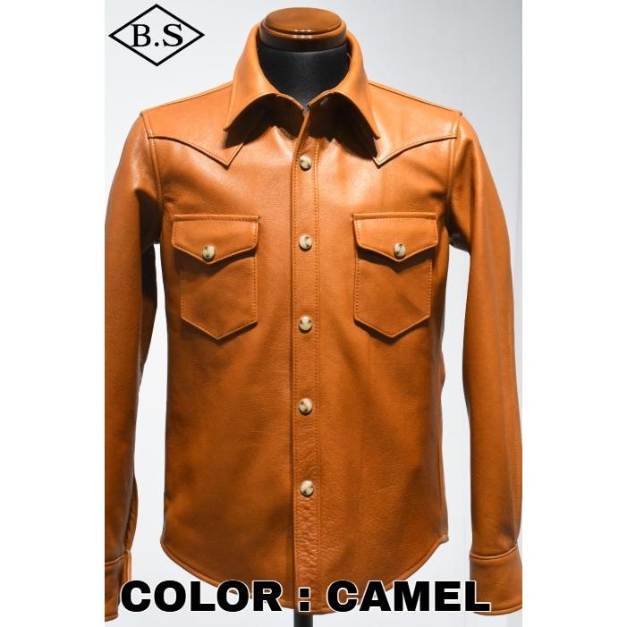 ジャケット・アウター Y'2LEATHER HORSEHIDE WESTERN SHIRT Y'2LEATHER / ワイツーレザー Y'2 LEATHER レザージャケット WJ-04