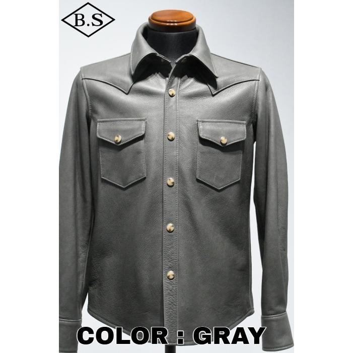 ワイツーレザー Y’2 LEATHER レザージャケット SS-13 STEER OIL WESTERN SHIRTの画像