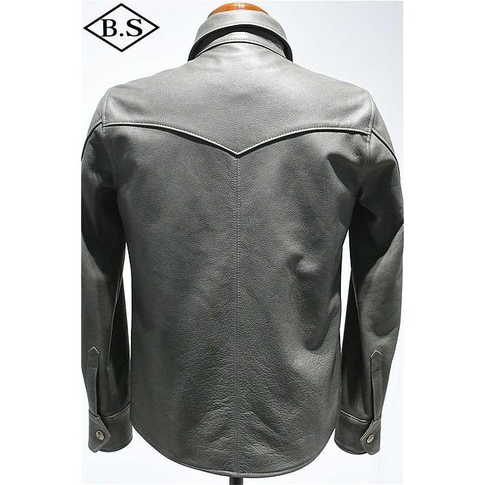 ワイツーレザー Y’2 LEATHER レザージャケット SS-13 STEER OIL WESTERN SHIRT 大きいサイズの画像
