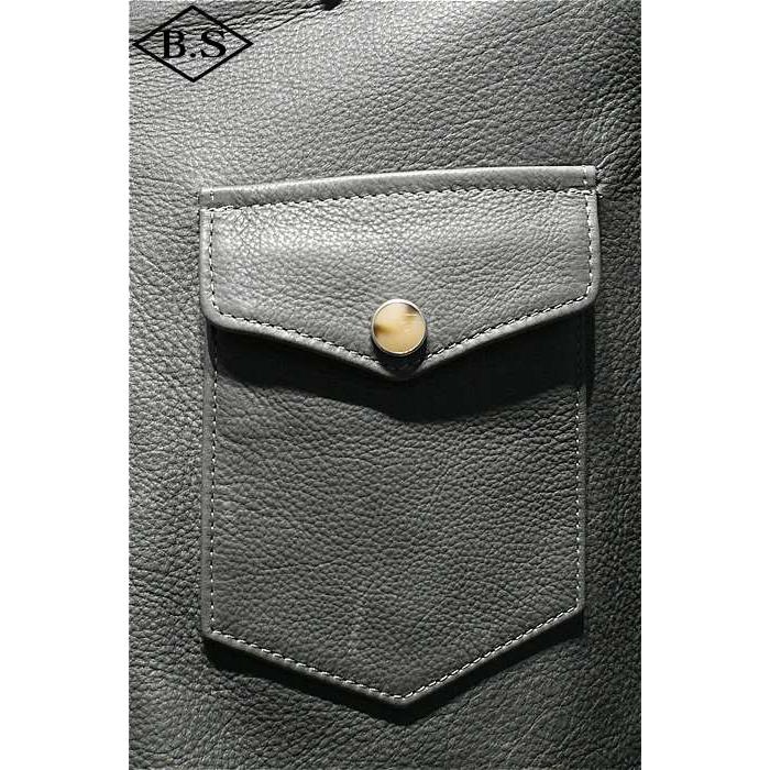 ワイツーレザー Y’2 LEATHER レザージャケット SS-13 STEER OIL WESTERN SHIRT 大きいサイズの画像