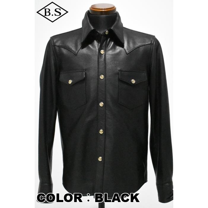ワイツーレザー Y’2 LEATHER レザージャケット SS-13 STEER OIL WESTERN SHIRT 大きいサイズの画像