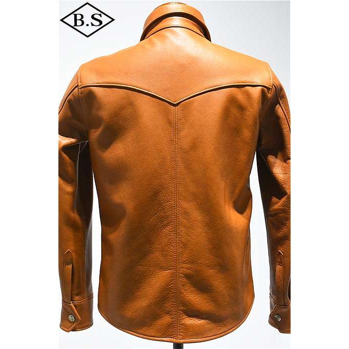 ワイツーレザー Y’2 LEATHER レザージャケット SS-13 STEER OIL WESTERN SHIRT 大きいサイズの画像