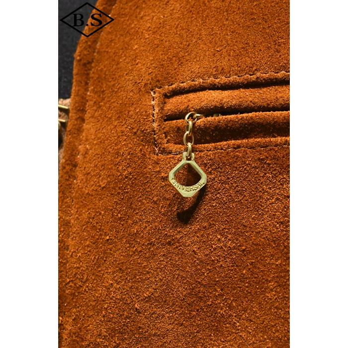 ワイツーレザー Y’2 LEATHER TV-05 STEER ROUGHOUT ZIP VEST ~ Spring Edition ~ CAMEL 大きいサイズの画像
