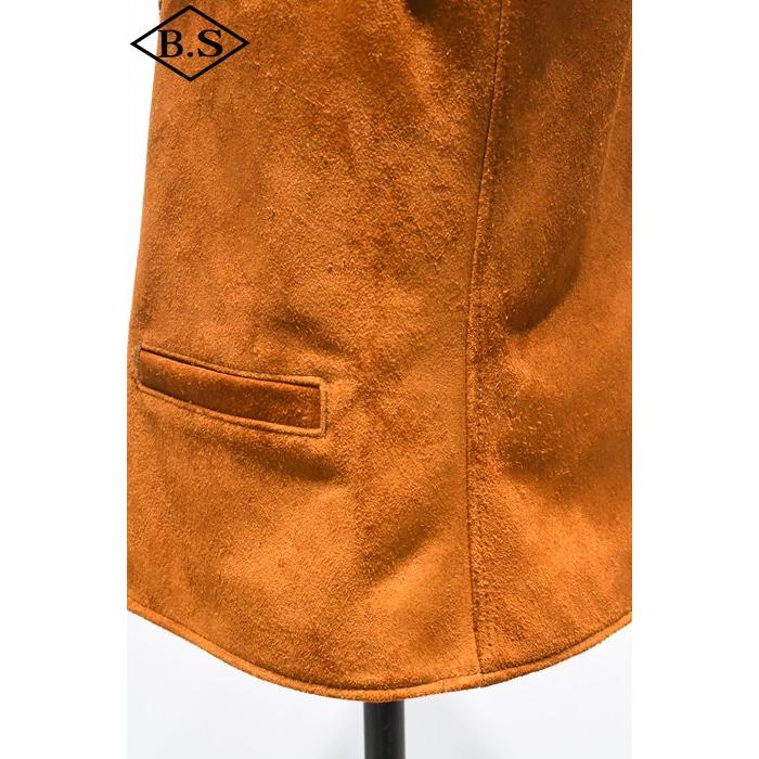 ワイツーレザー Y’2 LEATHER TV-05 STEER ROUGHOUT ZIP VEST ~ Spring Edition ~ CAMEL 大きいサイズの画像