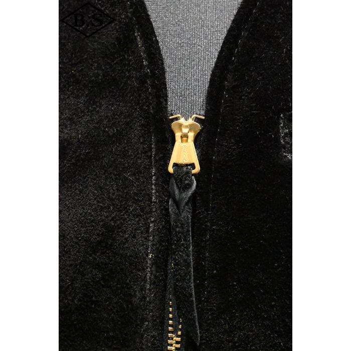 ワイツーレザー Y’2 LEATHER レザーベスト TV-05  STEER ROUGHOUT ZIP VEST ~ Spring Edition ~ BLACKの画像