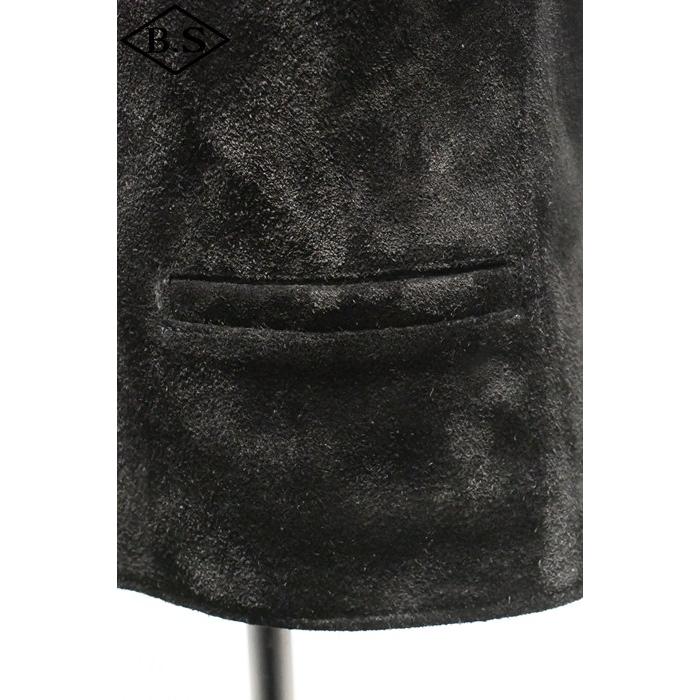 ワイツーレザー Y’2 LEATHER レザーベスト TV-05  STEER ROUGHOUT ZIP VEST ~ Spring Edition ~ BLACKの画像