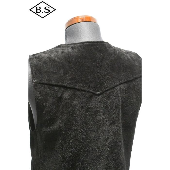 ワイツーレザー Y’2 LEATHER レザーベスト TV-05  STEER ROUGHOUT ZIP VEST ~ Spring Edition ~ BLACKの画像