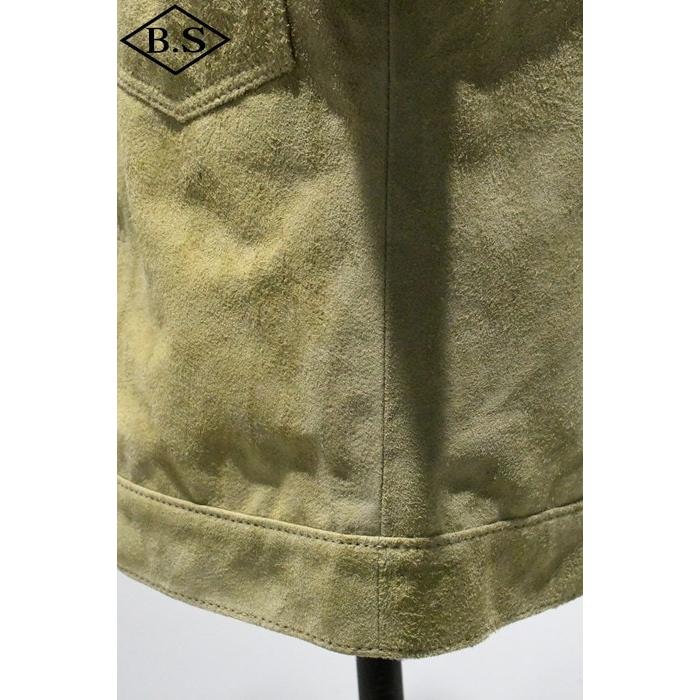 ワイツーレザー Y’2 LEATHER レザージャケット HSB-140-T HORSE SUEDE WW2 TYPE JACKET Gジャン 大戦 KHAKIの画像