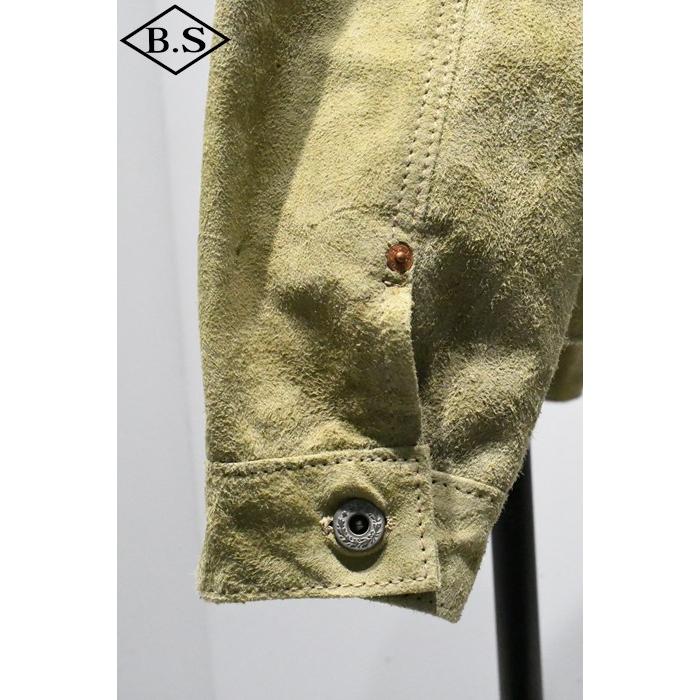 ワイツーレザー Y’2 LEATHER レザージャケット HSB-140-T HORSE SUEDE WW2 TYPE JACKET Gジャン 大戦 KHAKIの画像
