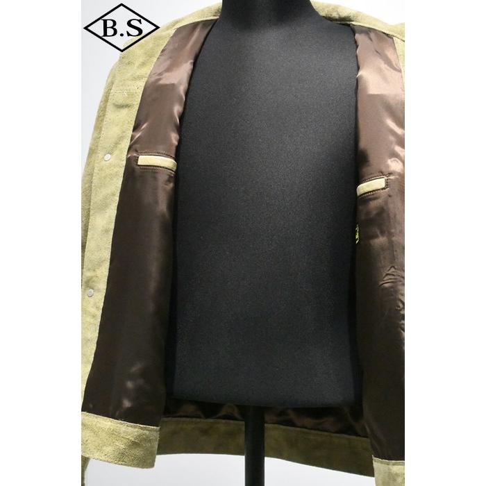 ワイツーレザー Y’2 LEATHER レザージャケット HSB-140-T HORSE SUEDE WW2 TYPE JACKET Gジャン 大戦 KHAKIの画像