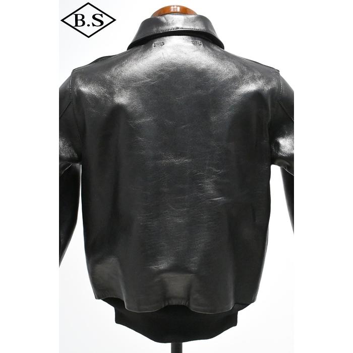 ワイツーレザー Y’2 LEATHER レザージャケット A-2 ECO HORSE PIGMENT Type A-2 BLACKの画像