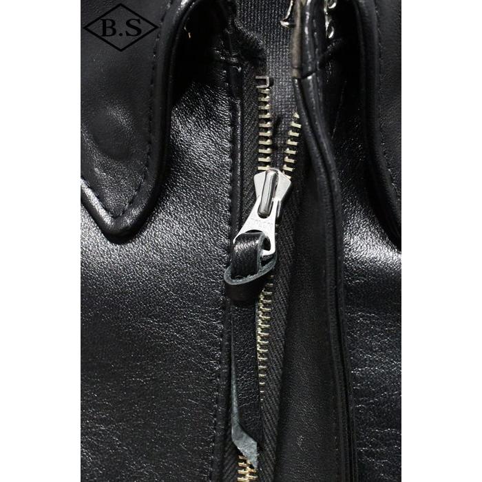 ワイツーレザー Y’2 LEATHER レザージャケット A-2 ECO HORSE PIGMENT Type A-2 BLACKの画像