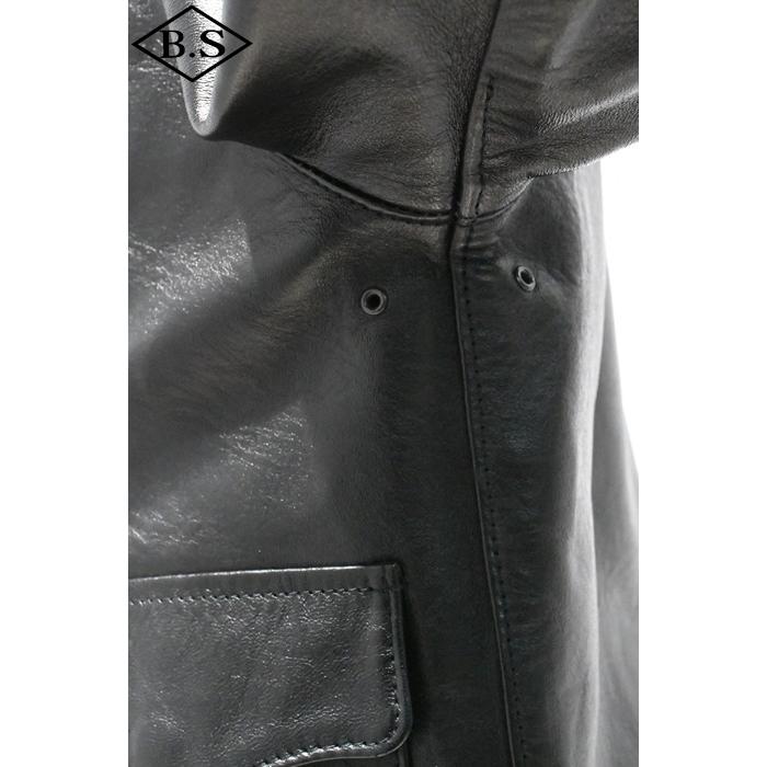 ワイツーレザー Y’2 LEATHER レザージャケット A-2 ECO HORSE PIGMENT Type A-2 BLACKの画像