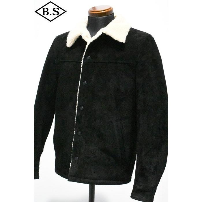 ワイツーレザー Y’2 LEATHER レザージャケット WJ-02 STEER SUEDE LUNCH COAT BLACKの画像