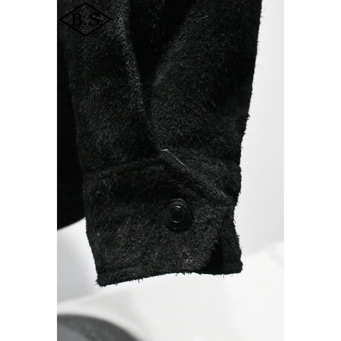 ワイツーレザー Y’2 LEATHER レザージャケット WJ-02 STEER SUEDE LUNCH COAT BLACKの画像