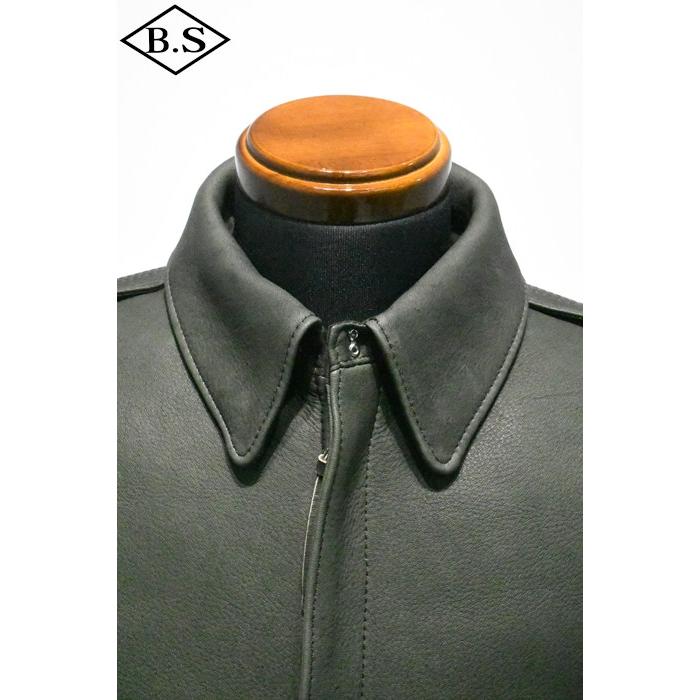 Y'2 LEATHER Gジャン2ndタイプ オリーブ サイズ40 ワイツーレザー Y'2 LEATHER レザージャケット A-2-D DEER SKIN Type A