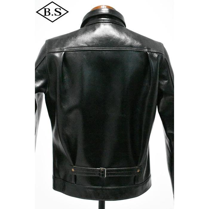 別注 ワイツーレザー Y’2 LEATHER レザージャケット LSB-140-T 26  ANILINE STEER 大戦モデル BLACKの画像