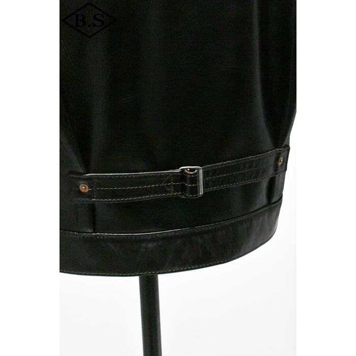 別注 ワイツーレザー Y’2 LEATHER レザージャケット LSB-140-T 26  ANILINE STEER 大戦モデル BLACKの画像