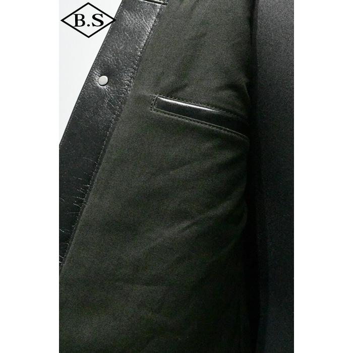 別注 ワイツーレザー Y’2 LEATHER レザージャケット LSB-140-T 26  ANILINE STEER 大戦モデル BLACKの画像