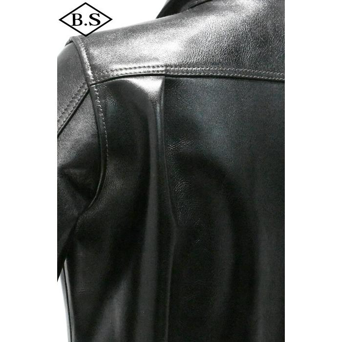 別注 ワイツーレザー Y’2 LEATHER レザージャケット LSB-140 26  ANILINE STEER 1stモデル BLACKの画像