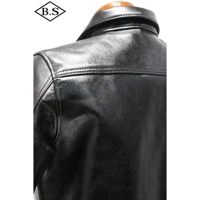 別注 ワイツーレザー Y’2 LEATHER レザージャケット LSB-141 26  ANILINE STEER 2ndモデル BLACKの画像