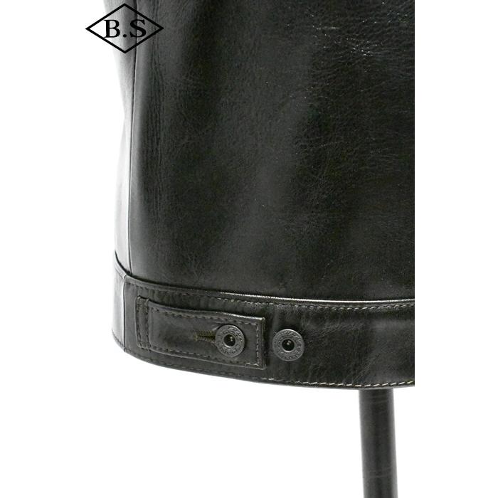 別注 ワイツーレザー Y’2 LEATHER レザージャケット LSB-141 26  ANILINE STEER 2ndモデル BLACKの画像