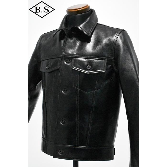 別注 ワイツーレザー Y’2 LEATHER レザージャケット LSB-139 26  ANILINE STEER 3rdモデル BLACKの画像