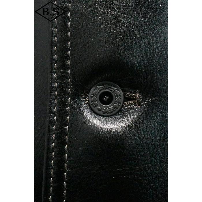 別注 ワイツーレザー Y’2 LEATHER レザージャケット LSB-139 26  ANILINE STEER 3rdモデル BLACKの画像