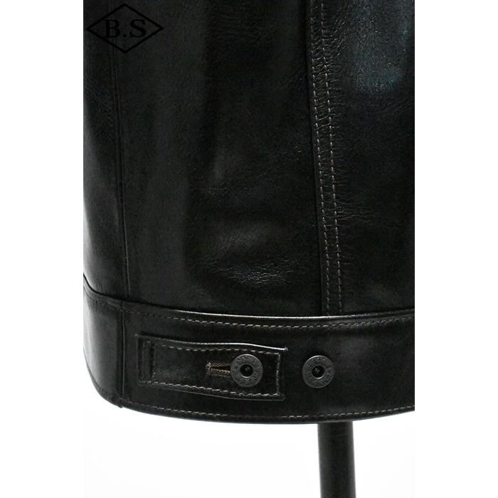 別注 ワイツーレザー Y’2 LEATHER レザージャケット LSB-139 26  ANILINE STEER 3rdモデル BLACKの画像