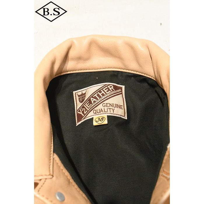 Y2レザー　大戦モデルレザージャケット　柿渋　40サイズ Y'2 LEATHER ワイツーレザー 大戦モデルGジャン KB-140-T 柿渋ホース