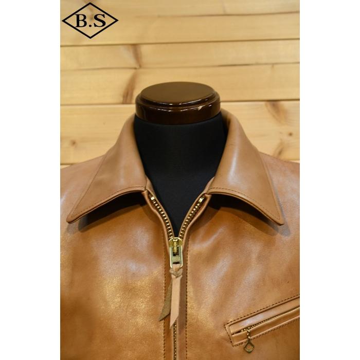 極美品 柿渋 Y2LEATHER ワイツーレザー 馬革 ムートン ワイツーレザー レザージャケット Y'2 LEATHER KR-42 PERSIMMON