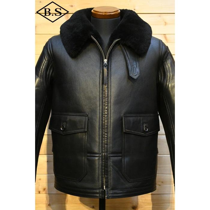 ワイツーレザー Y'2 LEATHER ANJ-4 COLOMER MOUTON BLACK ブラック