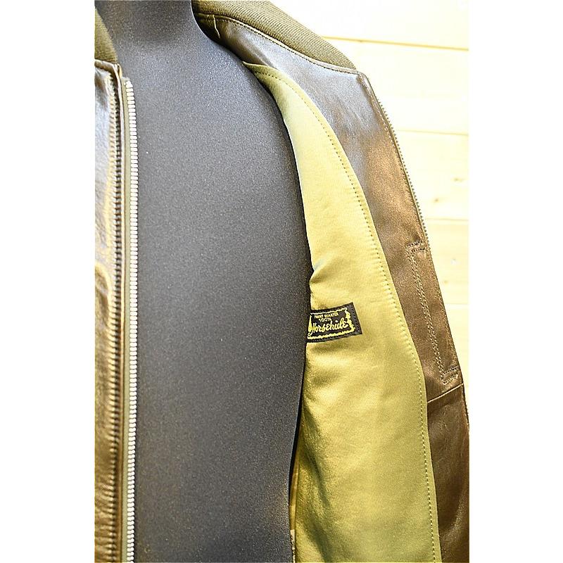 ワイツーレザー Y'2 LEATHER OIF SOFT HORSE Type L-2 オリーブ