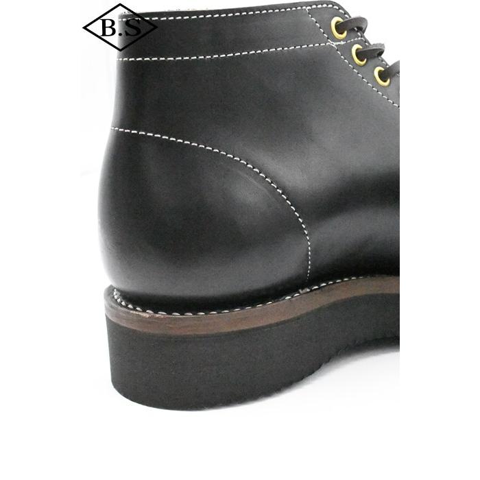 ゼローズ ブーツ ZERROW’S ブーツ BKS001 BONEAKERS CHROMEXCEL ブニーカーズ クロムエクセル BLACKの画像