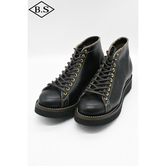 ゼローズ ブーツ ZERROW’S ブーツ BKS001 BONEAKERS CHROMEXCEL ブニーカーズ クロムエクセル BLACKの画像