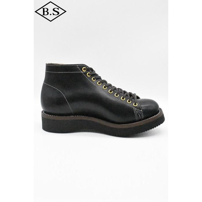 ゼローズ ブーツ ZERROW’S ブーツ BKS001 BONEAKERS CHROMEXCEL ブニーカーズ クロムエクセル BLACKの画像