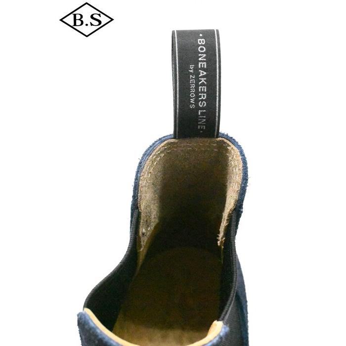 ゼローズ ブーツ ZERROW’S ブーツ BSG-1 BONEAKERS LINE SIDE GORE #2021 ブニーカーズライン サイドゴアブーツ Navy Suede ネイビースエードの画像
