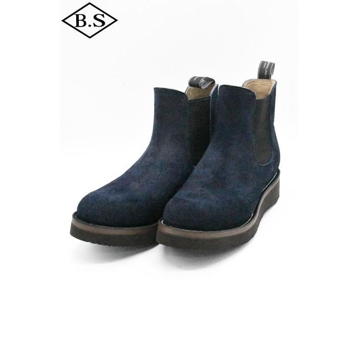 ゼローズ ブーツ ZERROW’S ブーツ BSG-1 BONEAKERS LINE SIDE GORE #2021 ブニーカーズライン サイドゴアブーツ Navy Suede ネイビースエードの画像