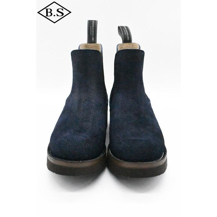 ゼローズ ブーツ ZERROW’S ブーツ BSG-1 BONEAKERS LINE SIDE GORE #2021 ブニーカーズライン サイドゴアブーツ Navy Suede ネイビースエードの画像