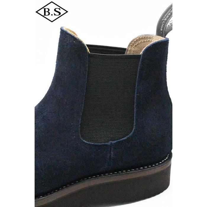 ゼローズ ブーツ ZERROW’S ブーツ BSG-1 BONEAKERS LINE SIDE GORE #2021 ブニーカーズライン サイドゴアブーツ Navy Suede ネイビースエードの画像