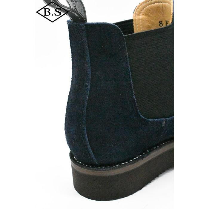 ゼローズ ブーツ ZERROW’S ブーツ BSG-1 BONEAKERS LINE SIDE GORE #2021 ブニーカーズライン サイドゴアブーツ Navy Suede ネイビースエードの画像