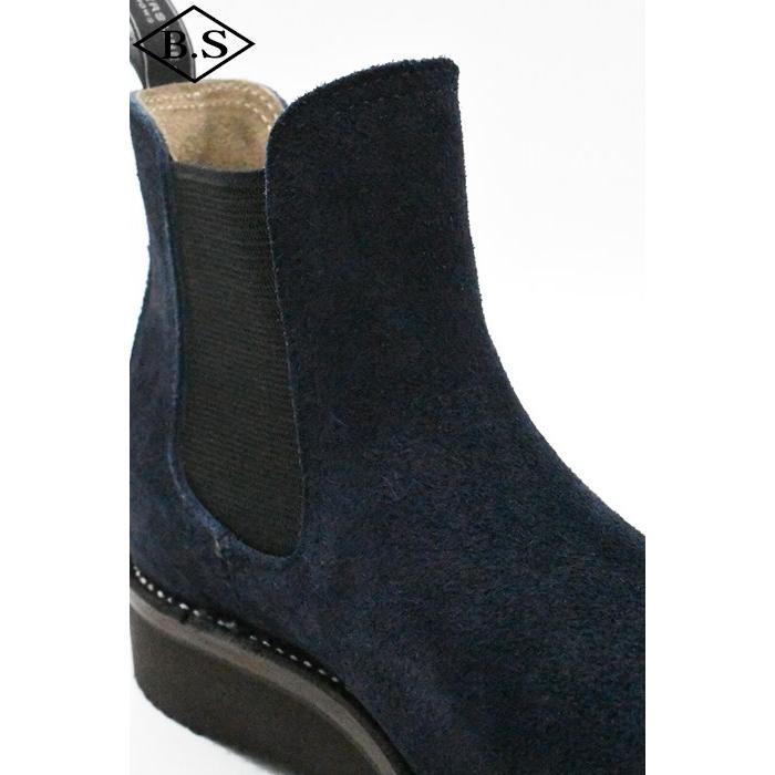 ゼローズ ブーツ ZERROW’S ブーツ BSG-1 BONEAKERS LINE SIDE GORE #2021 ブニーカーズライン サイドゴアブーツ Navy Suede ネイビースエードの画像