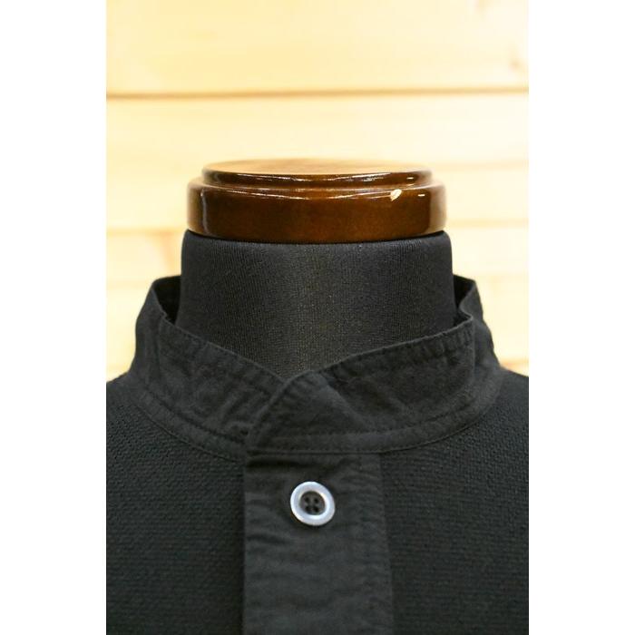 COLIMBO 長袖ヘンリーネックTシャツ L ランプブラック 日本製 COLIMBO